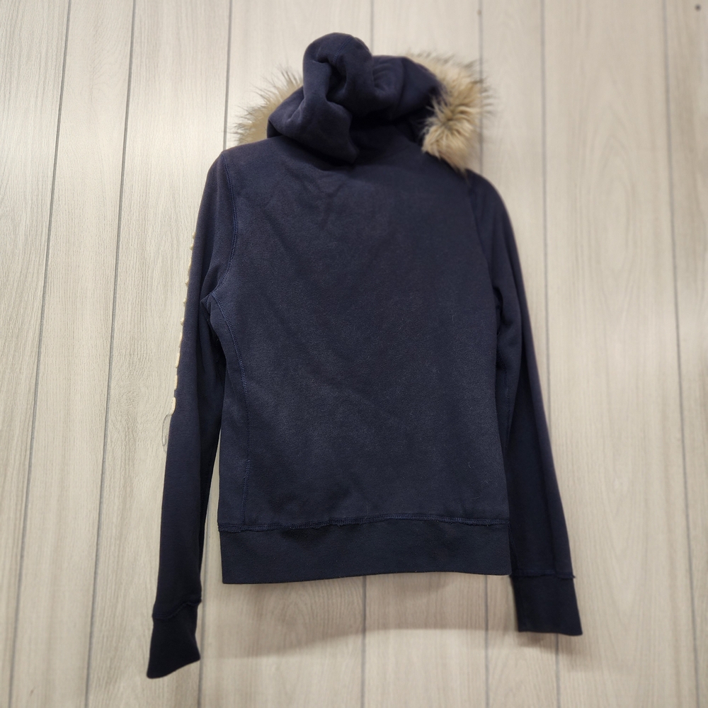 Y2K Hollister Faux Fur Hoodie Size Large - Picture 2 of 14